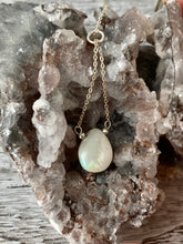 Load image into Gallery viewer, Out of This World - Silver with Lightning Ridge Opal Necklace