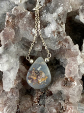 Load image into Gallery viewer, Out of This World - Silver with Lightning Ridge Opal Necklace