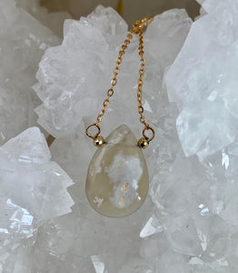 Out of This World - Gold Filled with Lightning Ridge Opal Necklace