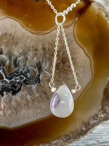 Out of This World - Silver with Lightning Ridge Opal Necklace