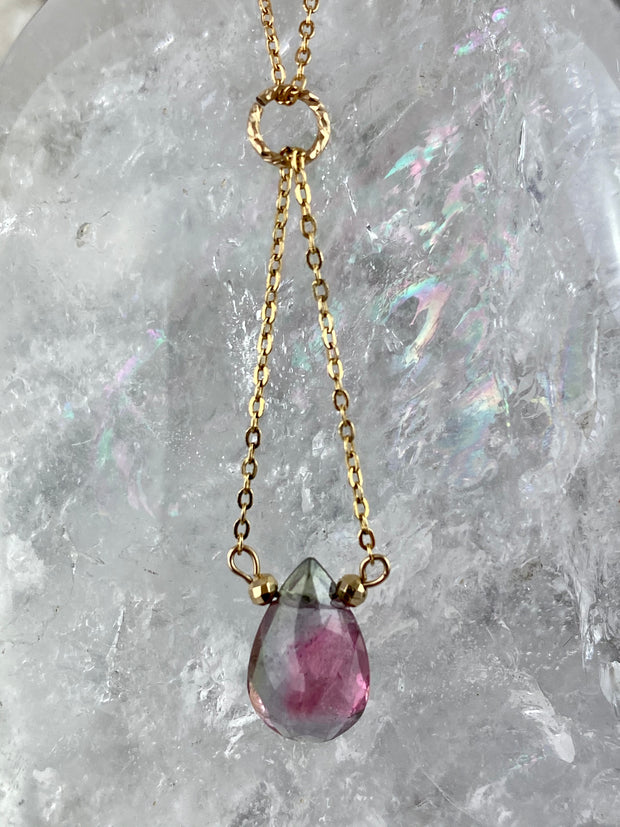 Out of This World - GoldFill Chain Watermelon Tourmaline