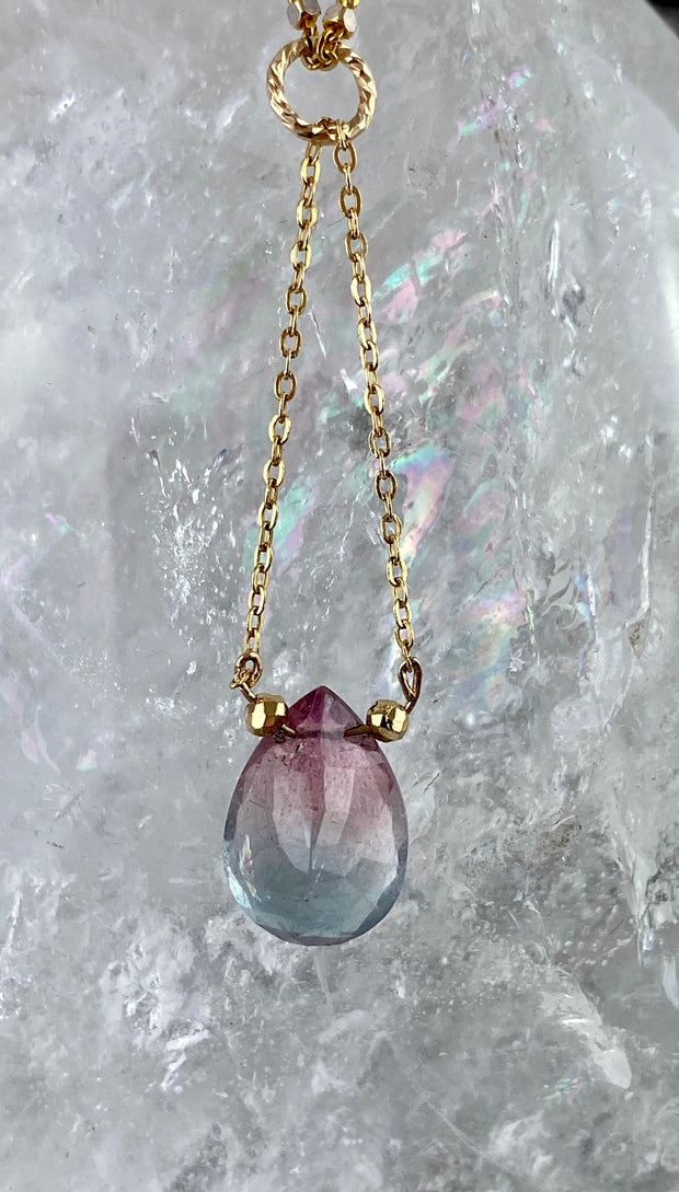 Out of This World - GoldFill Chain Watermelon Tourmaline