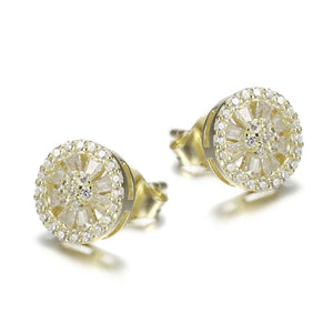 Tesla Baguette Swarovski Crystal  with Stud Earrings