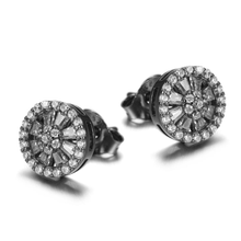Load image into Gallery viewer, Tesla Baguette Swarovski Crystal  with Stud Earrings